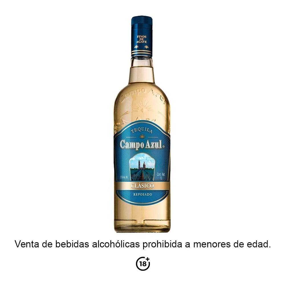 Tequila Campo Azul Reposado Clasico  750ml